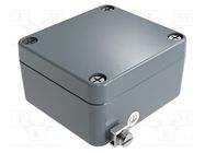 Enclosure: multipurpose; X: 58mm; Y: 64mm; Z: 34mm; aluminium; IP66 ROSE