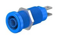 SOCKET, 4MM, SHROUDED, BLUE