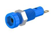 SOCKET, 2MM, PANEL, BLUE, PK10