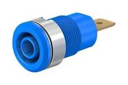 SOCKET, 4MM, SHROUDED, BLUE, PK5