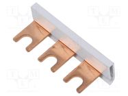 Busbar; 16mm2; Poles: 1; Urated: 400V; fork; Pitch: 17.8mm; L: 50mm PAWBOL