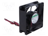 Fan: DC; axial; 24VDC; 80x80x25mm; 96.84m3/h; 43.1dBA; Vapo; 24AWG SUNON