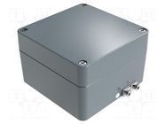 Enclosure: multipurpose; X: 140mm; Y: 140mm; Z: 91mm; aluminium; IP66 ROSE