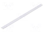 Cover for LED profiles; transparent; 1m; Kind of shutter: C3 TOPMET