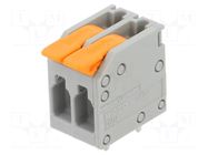 Connector: PCB terminal block; terminal; 32A; 400V; angled; tinned WAGO