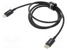Cable; Apple Lightning plug,USB C plug; 1m; black; 20W BASEUS