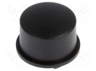 Button; 5G; round; black; Ø12mm; H: 6.7mm MEC