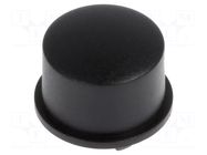 Button; 5G; round; black; Ø12mm; H: 6.7mm MEC