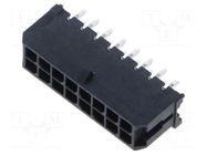 Connector: wire-board; socket; male; PIN: 16; Micro-Fit 3.0; THT MOLEX