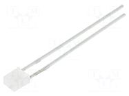 LED; red,green; 2x3mm; bicolour; 2.5mcd,3mcd; 120°; Front: flat BIVAR