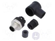 Connector: M12; plug; PIN: 4; male; 250V; angled 90°; screw terminal PHOENIX CONTACT