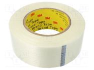 Tape: fixing; W: 48mm; L: 55m; Thk: 0.15mm; synthetic rubber; 3% 3M