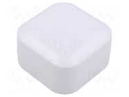 Enclosure: multipurpose; X: 80mm; Y: 80mm; Z: 45mm; 1556; ABS; white HAMMOND