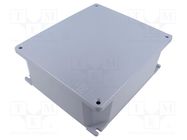 Enclosure: multipurpose; X: 218mm; Y: 254mm; Z: 91mm; ALUBOX; grey SCAME