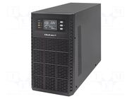 Power supply: UPS; 3000W; 3000VA; 230V; 392x190x320mm; 7Ah; 9÷42h QOLTEC