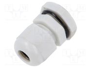 Cable gland; M16; 1.5; polyamide; light grey KRADEX