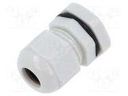 Cable gland; PG11; polyamide; light grey KRADEX