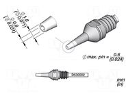 Tip: for desoldering irons; 1.8x0.8mm JBC TOOLS