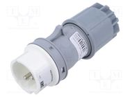 Connector: AC supply; plug; male; 16A; IEC 60309; IP44; PIN: 2; 42VDC PCE