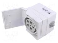 Connector: AC supply 3-phase; socket; female; 32A; 400VAC; Design PCE