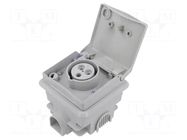 Connector: AC supply 3-phase; socket; female; 16A; 415VAC; Design PCE