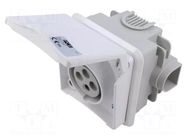 Connector: AC supply 3-phase; socket; female; 16A; 415VAC; Design PCE