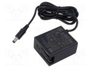 Power supply: switching; mains,plug; 15VDC; 0.8A; 12W; Out: 5,5/2,1 MEAN WELL