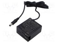 Power supply: switched-mode; mains,plug; 24VDC; 0.625A; 15W; 88.5% MEAN WELL