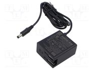 Power supply: switched-mode; mains,plug; 12VDC; 1.5A; 18W; 87% MEAN WELL