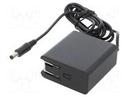 Power supply: switching; mains,plug-in; 24VDC; 1.25A; 30W; 88.5% MEAN WELL