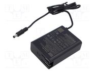 Power supply: switched-mode; mains,plug; 15VDC; 5.5A; 82.5W; 91% MEAN WELL
