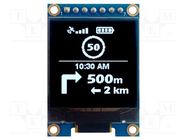 Display: OLED; graphical; 1.12"; 128x128; Dim: 26.4x38.6x5.21mm RAYSTAR OPTRONICS