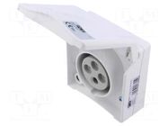 Connector: AC supply 3-phase; socket; female; 16A; 415VAC; Design PCE