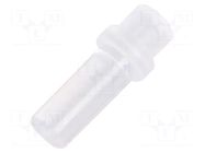 Fiber for LED; Ø3mm; L: 7.9mm; round; Front: convex; straight; PLP1 BIVAR