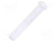 Fiber for LED; Ø1.3mm; L: 6.4mm; round; Front: flat; straight; PLPC1 BIVAR