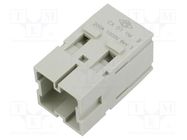 Connector: HDC; contact insert; male; MIXO; PIN: 1; w/o contacts ILME