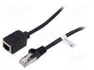 Extender Ethernet; RJ45 socket,RJ45 plug; F/UTP; 5e; stranded; Cu Goobay