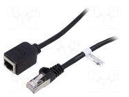 Extender Ethernet; RJ45 socket,RJ45 plug; F/UTP; 5e; stranded; Cu GOOBAY