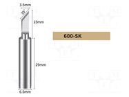 Tip; knife; 3.5mm; for soldering station BAKON
