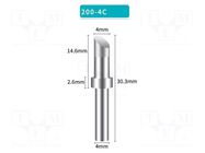 Tip; hoof; 4mm; for soldering station BAKON