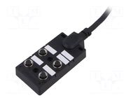 24V; PIN: 5; with LED,with lead; 2A; Transition: splitter; IP67; 10m AMPHENOL LTW