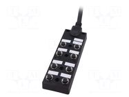 24V; PIN: 5; with LED,with lead; 2A; Transition: splitter; IP67; 4m AMPHENOL LTW