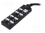 24V; PIN: 5; with LED,with lead; 2A; Transition: splitter; IP67; 5m AMPHENOL LTW