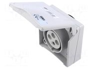 Connector: AC supply 3-phase; socket; female; 16A; 415VAC; Design PCE