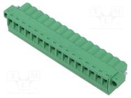 Pluggable terminal block; 5.08mm; ways: 16; straight; plug; female PHOENIX CONTACT