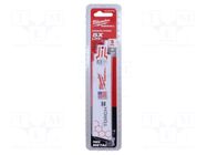 Hacksaw blade-set; metal; 150mm; 10teeth/inch; 5pcs. Milwaukee
