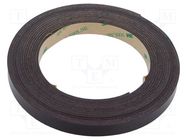 Tape: magnetic; W: 12mm; L: 5m; Thk: 1.55mm; caoutchouc; -40÷71°C 3M