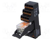 Relay: interface; 4PDT; Ucoil: 24VDC; 5A; for DIN rail mounting WEIDMÜLLER
