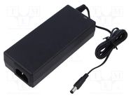 Power supply: switched-mode; 24VDC; 3.75A; Out: 5,5/2,5; 90W; 89% ESPE