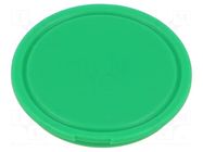 Actuator lens; green; poliacetal; Ø23.6x3mm IDEC